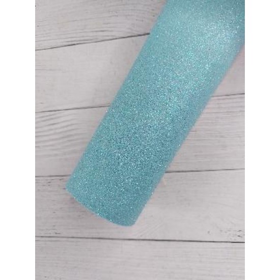 Фоамиран глиттерный перламутровый 2 мм (20*30см) цв. светло-голубой, цена за лист